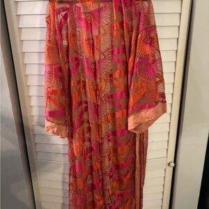 Jen's Pirate Booty Pink and Orange Sheer Kimono